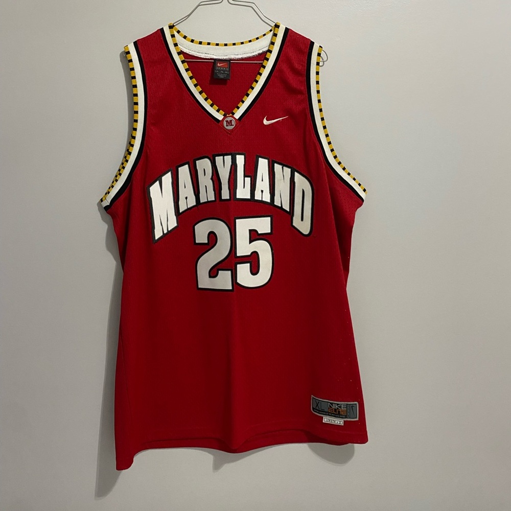 Men's Varsity Maryland Home Basketball Jersey